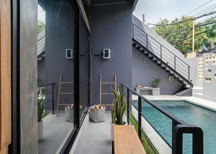 Alaya Homes B - Stylish Japandi Loft In ゲストハウス スミニャック